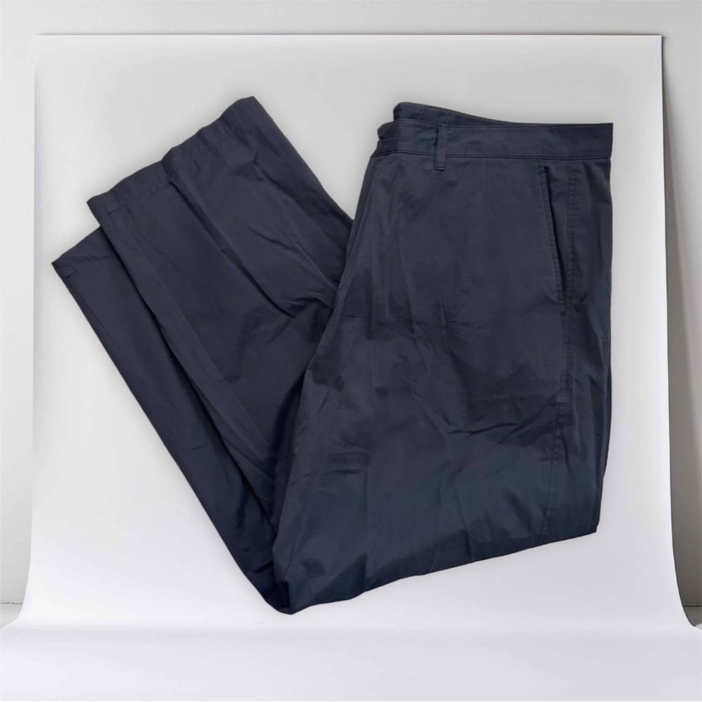IZOD Golf Black Cotton Blend Chino Casual Pants Size 40 x 30